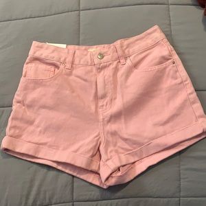 Light pink mom shorts